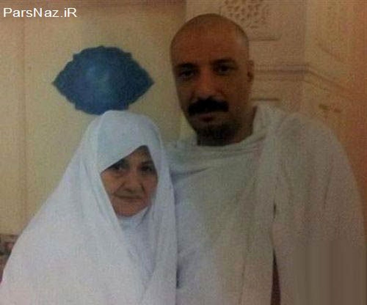 عکسی جالب از بازیگر مشهور با مادرش