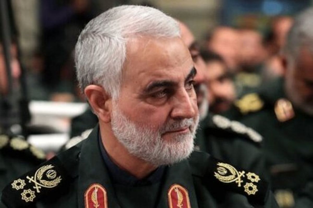 سردیس سردار شهید سلیمانی در تالار وحدت +عکس