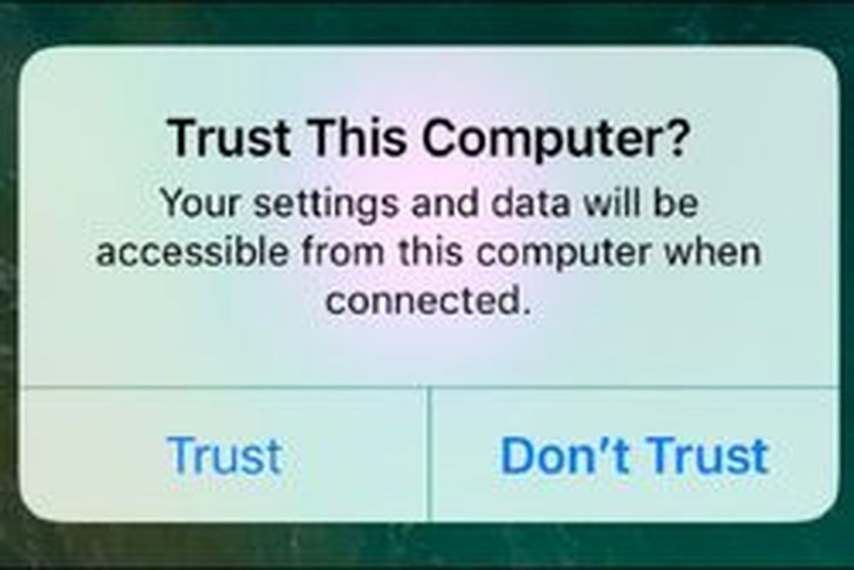 با این روش کامپیوتر را بر روی آی‌فون Untrust کنید