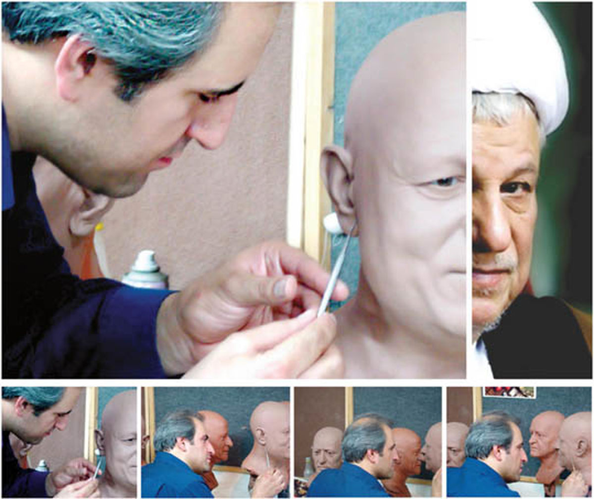 ساخت مجسمه مومی هاشمی/عکس