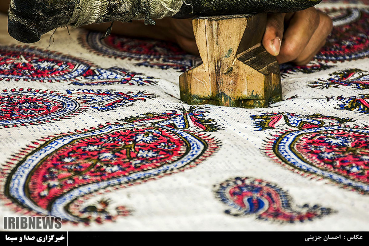 گزارش تصویری: کارگاه تولید سفره قلمکاری