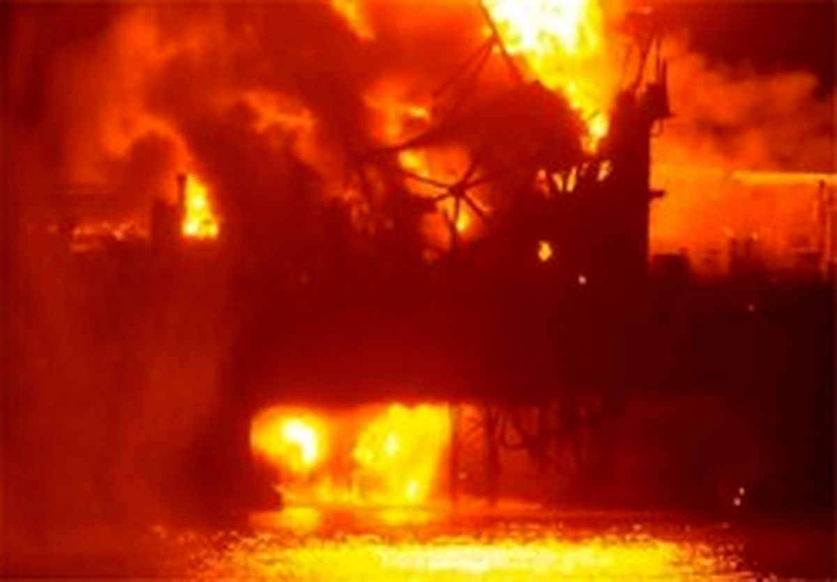 علت حادثه آتش‌سوزی دکل ۹۵ حفاری مشخص شد