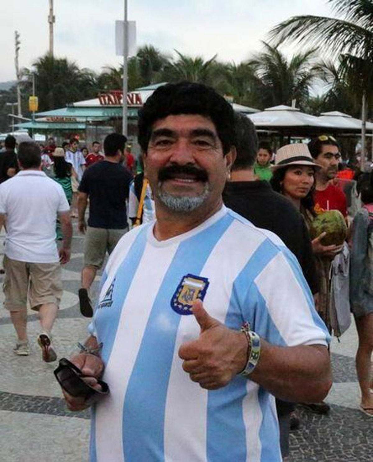 همتای مارادونا در برزیل دیده شد/عکس