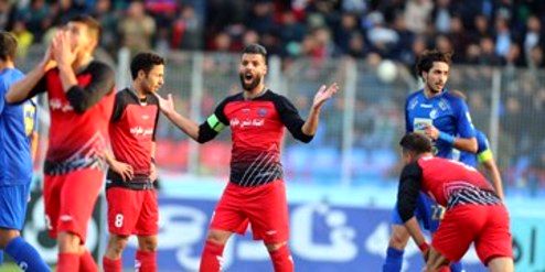 گل زیبای نساجی مقابل استقلال با حرکت آکروباتیک عباس‌زاده +فیلم