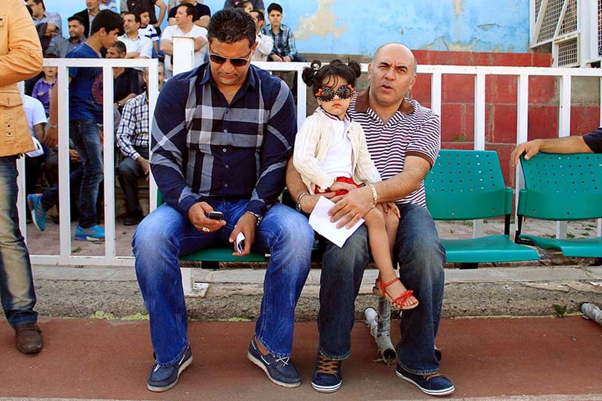 تيپ جالب علي دايي و دخترش/عكس