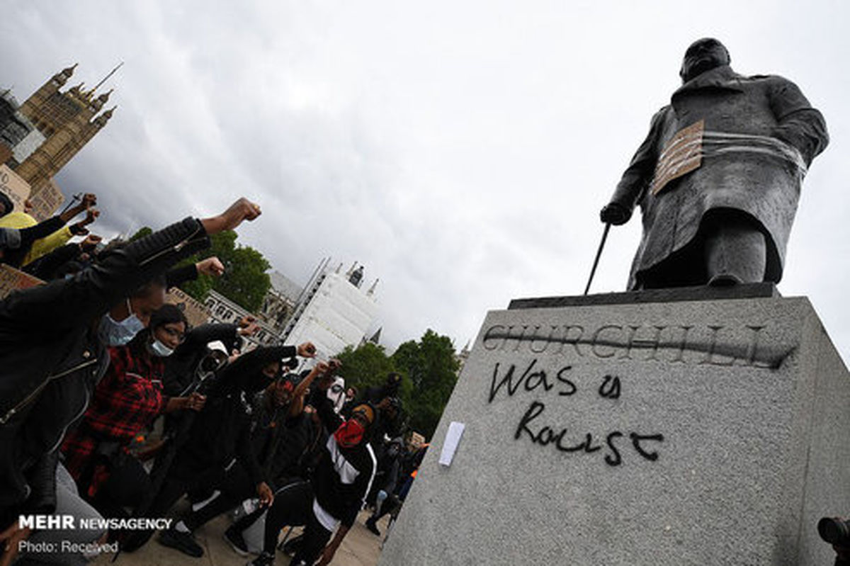 تصاویر: سرنگونی نماد بردهداری در بریستول انگلیس