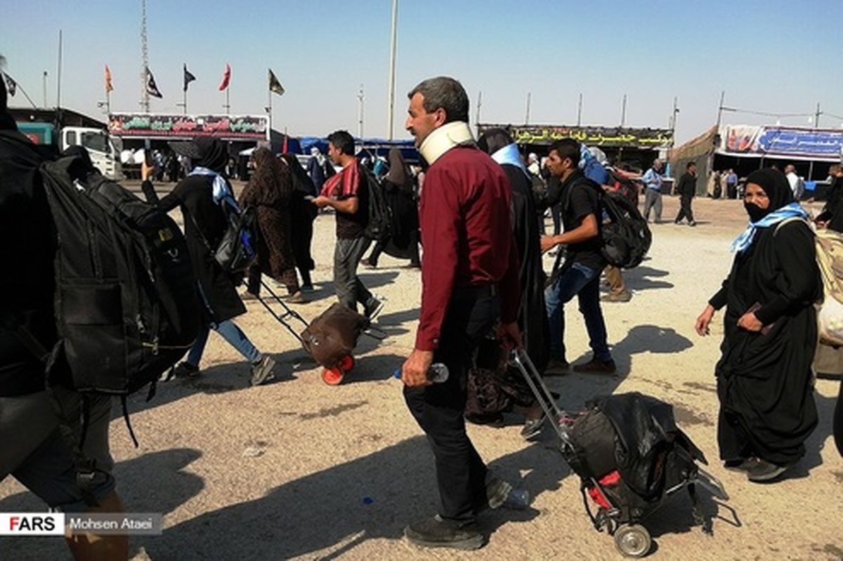 تصاویر: وضعیت تردد زائران در مرز شلمچه