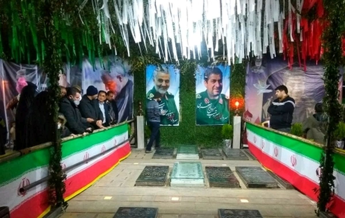 نصب حفاظ در اطراف آرامگاه سردار سلیمانی +عکس