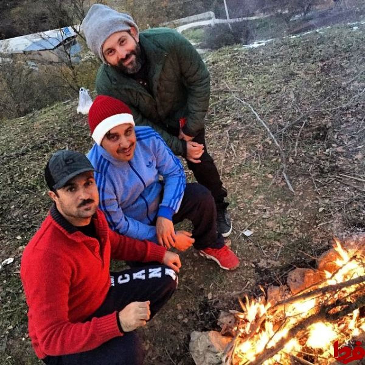 خوشگذرانی بازیگران در جنگل! +عکس