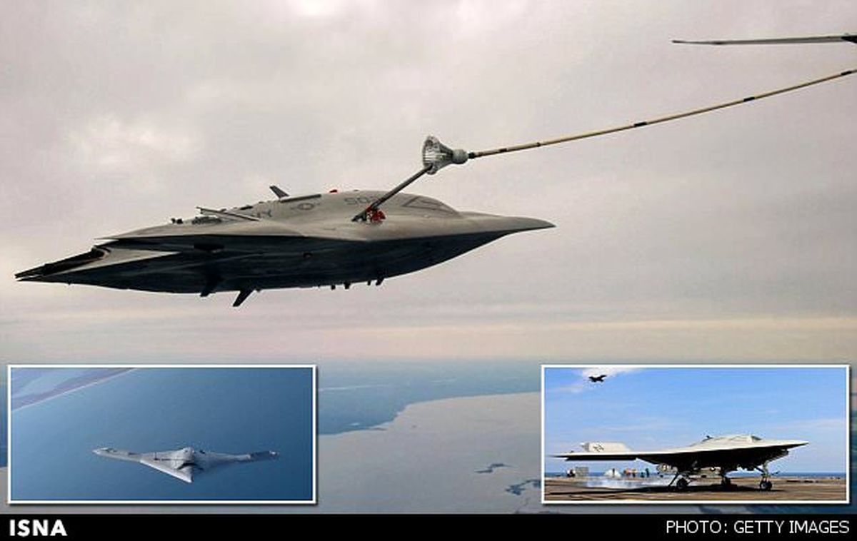 سوخت‌گیری پهپاد درمیان آسمان/عکس