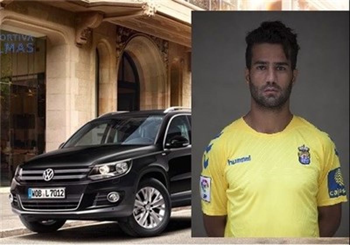 خودروی هافبک ایرانی لاس‌پالماس/عکس