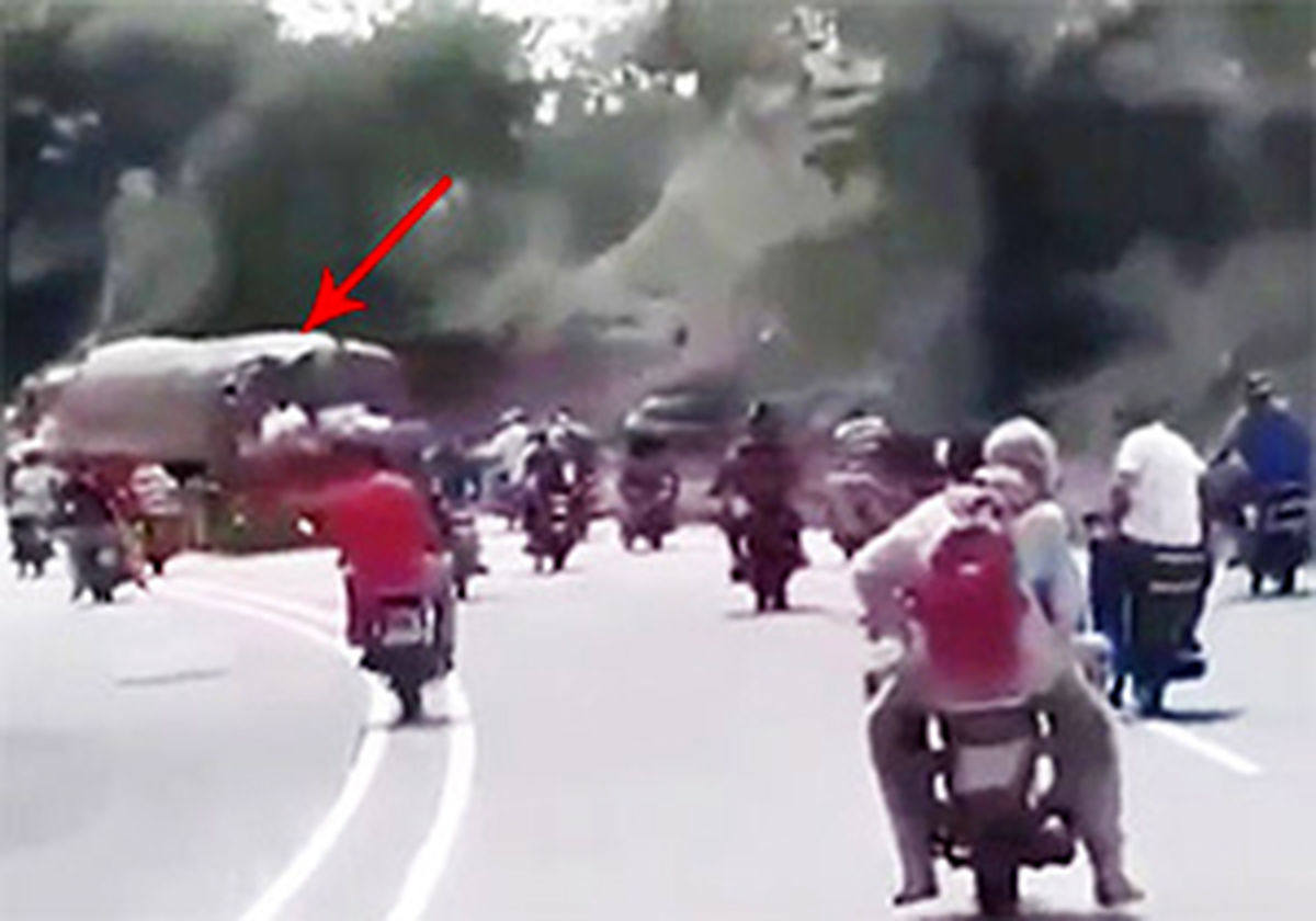 سرقت بار یک کامیون به سبک فیلمهای هالیوودی! +عکس