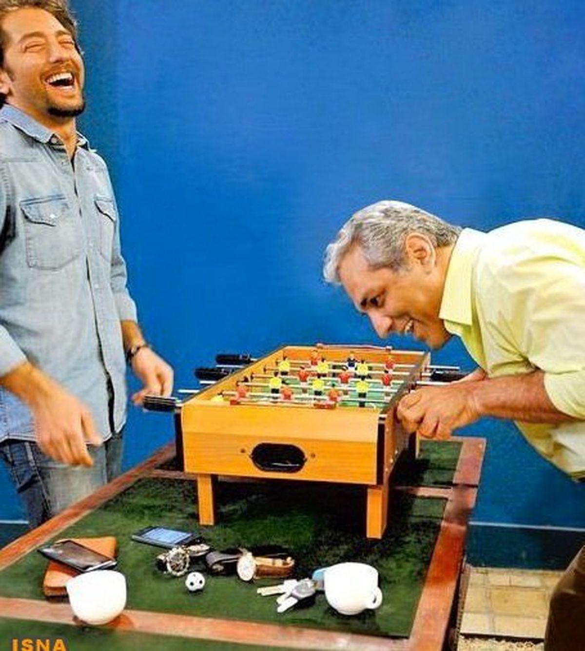 عکس/فوتبال‌دستی بازی‌کردن مهران مدیری