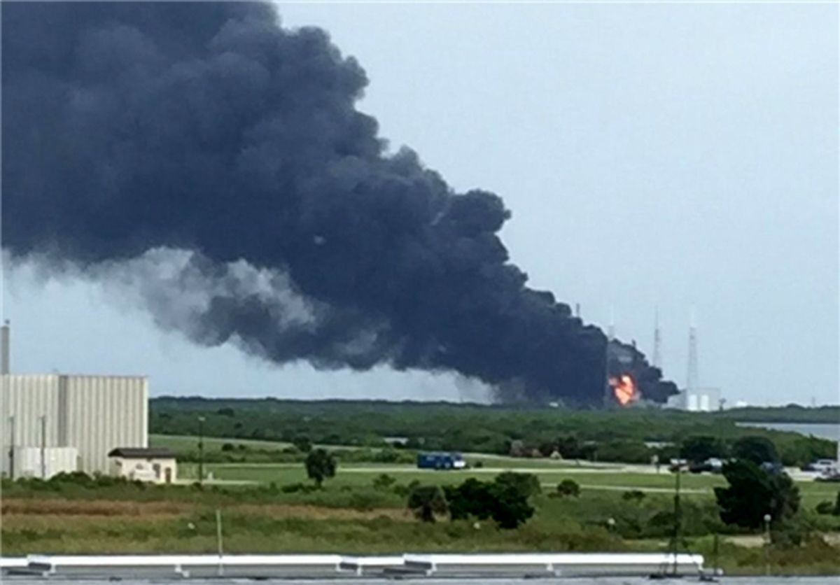 ماهواره‌بر آمریکایی روی سکوی پرتاب منفجر شد +تصاویر