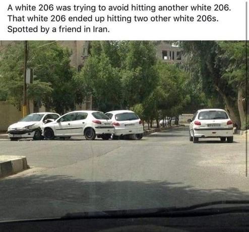 عکس ۲۰۶ سفید ایرانی جهانی شد