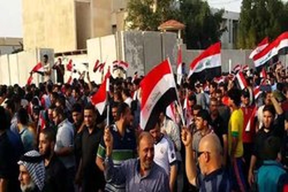 تظاهرات گسترده ساکنان بصره
