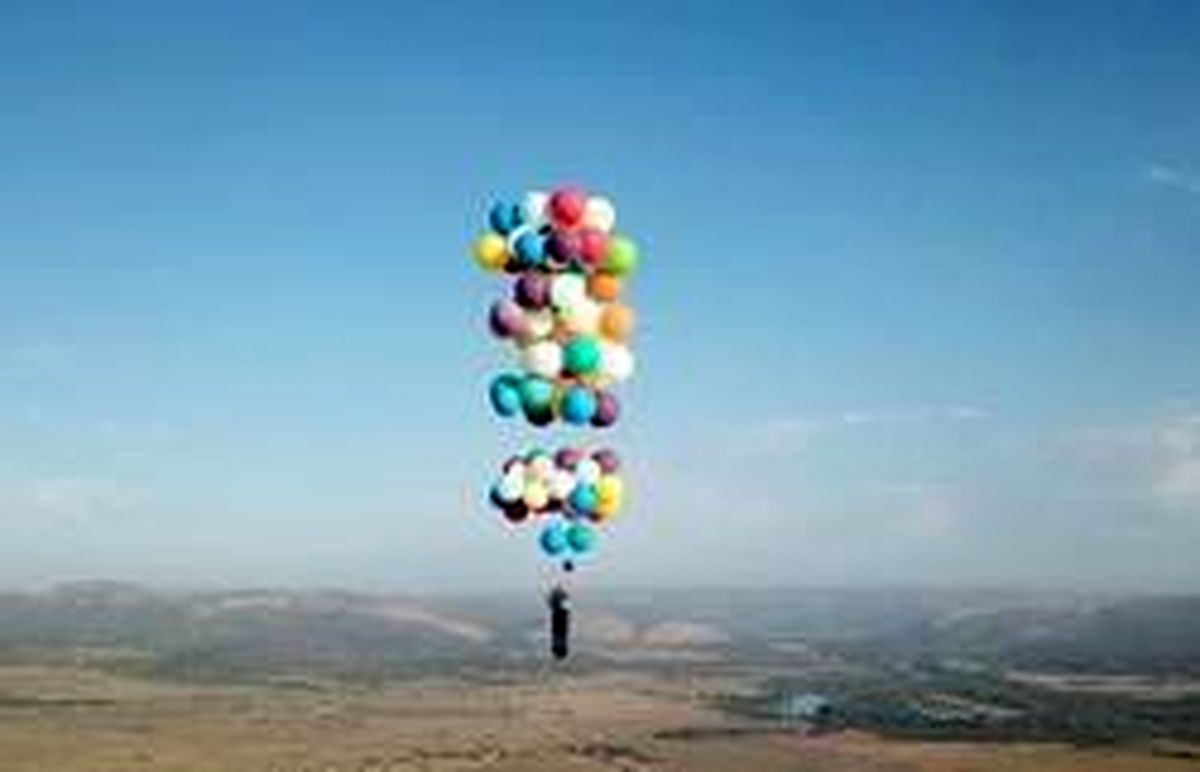رویای پرواز با بادکنک به حقیقت پیوست! +تصاویر