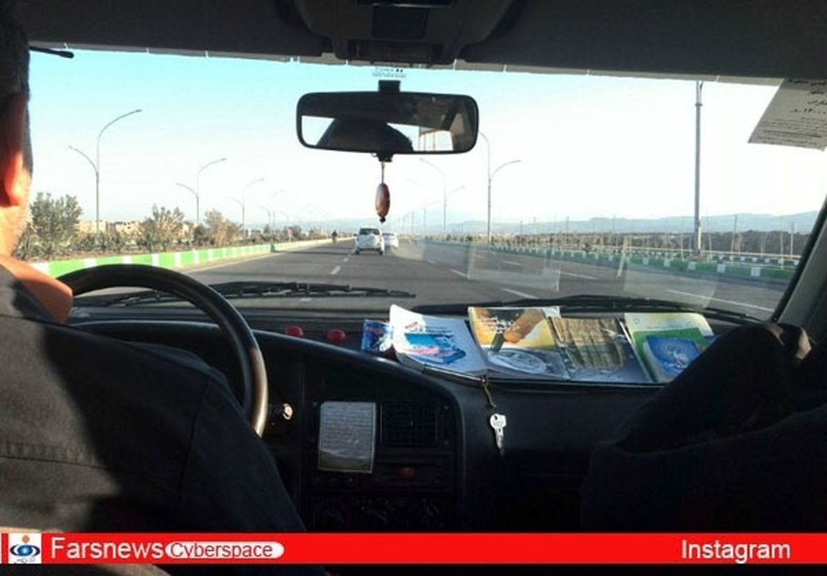 ابتکار جالب راننده خط قم-جمکران +عکس