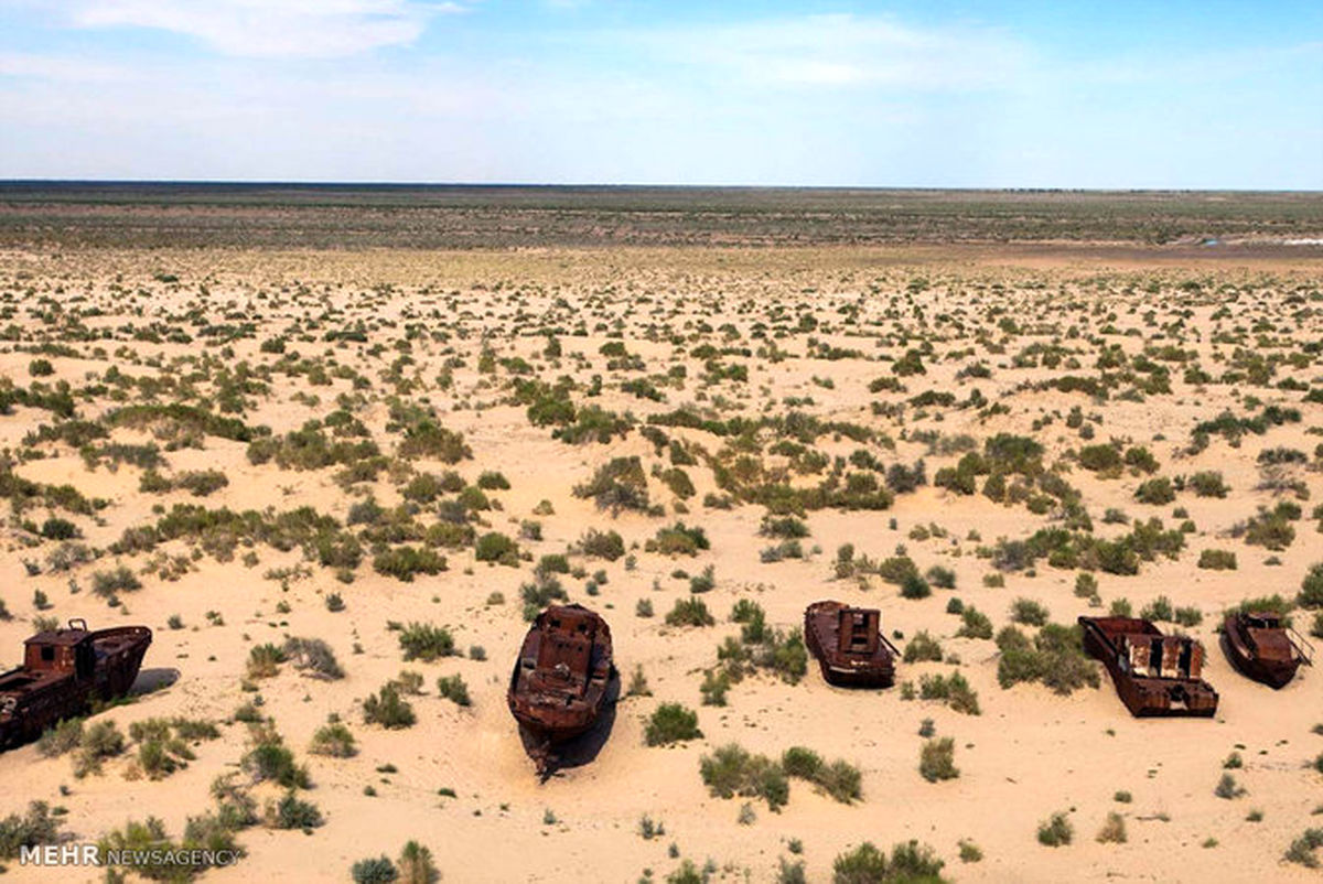 تصاویر: گورستان کشتی ها در وسط کویر‎