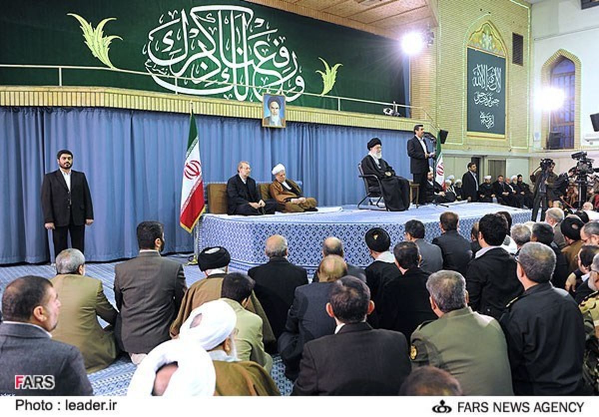 دیدار مسئولان نظام و سفرای کشورهای اسلامی با رهبر انقلاب