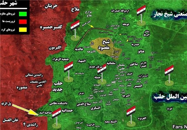 پاسخ قاطع ارتش سوریه به نقض آتش‎بس در حلب