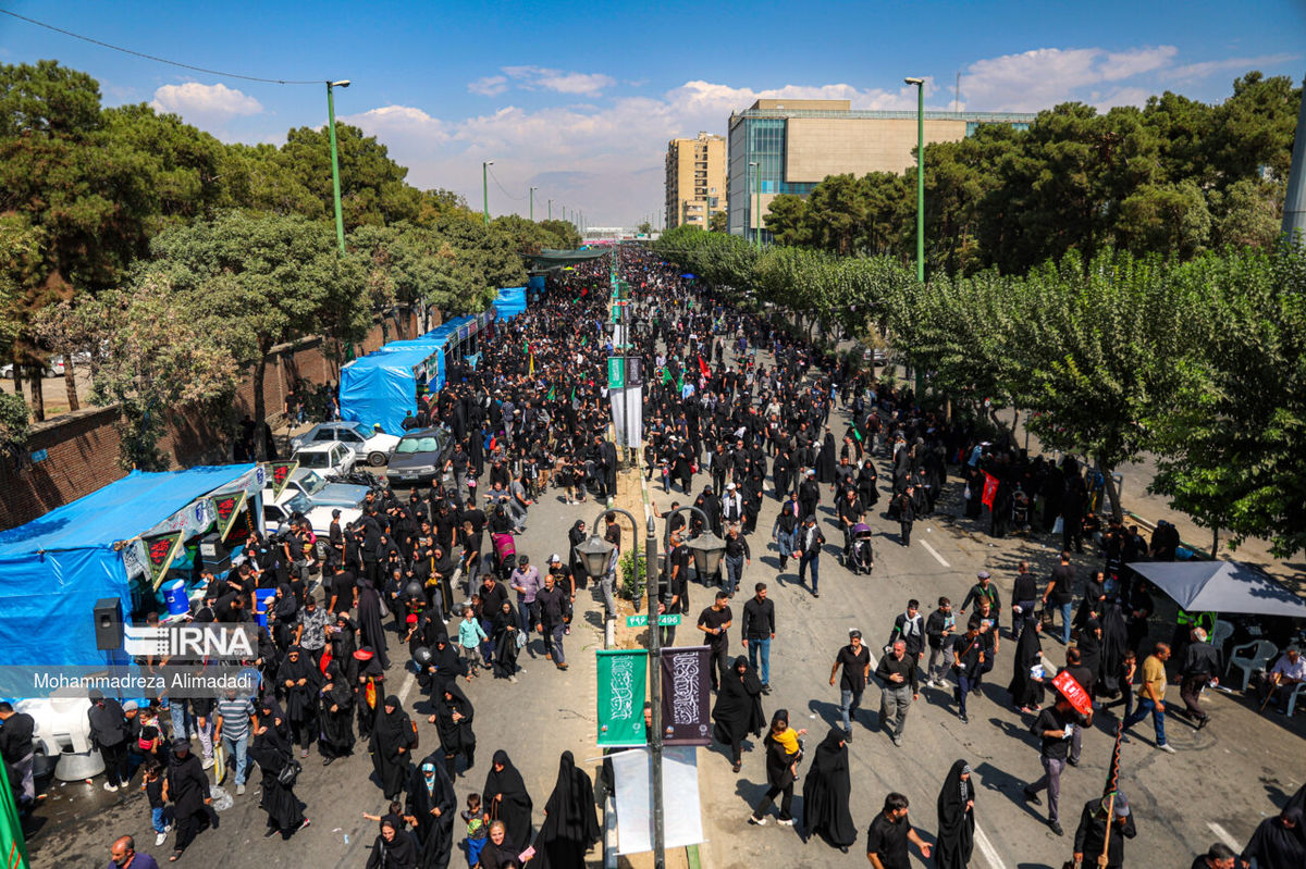آغاز مراسم پیادهروی جاماندگان اربعین حسینی (ع) در تهران