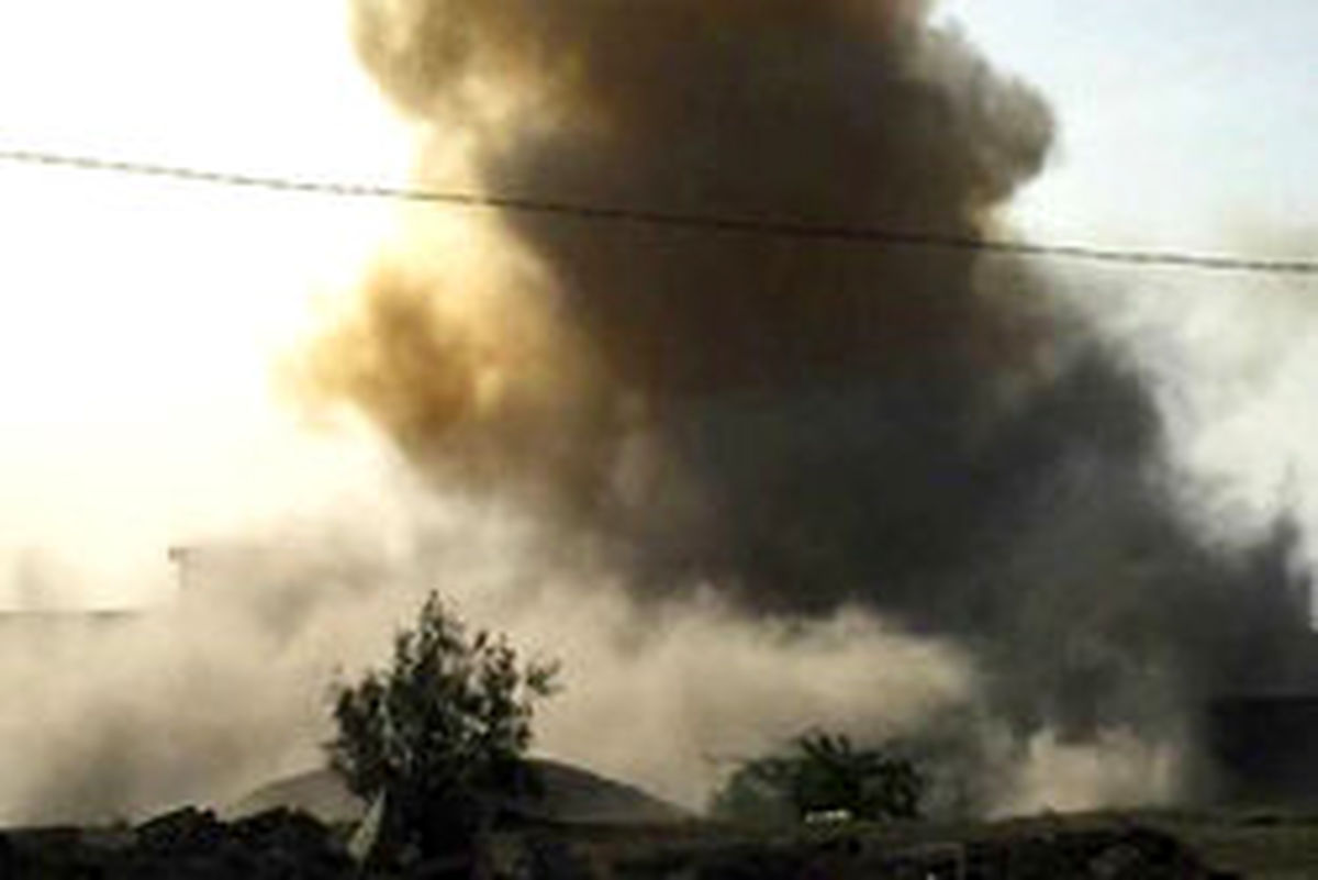 آتش سوزی در یک شرکت صنعتی در خمین