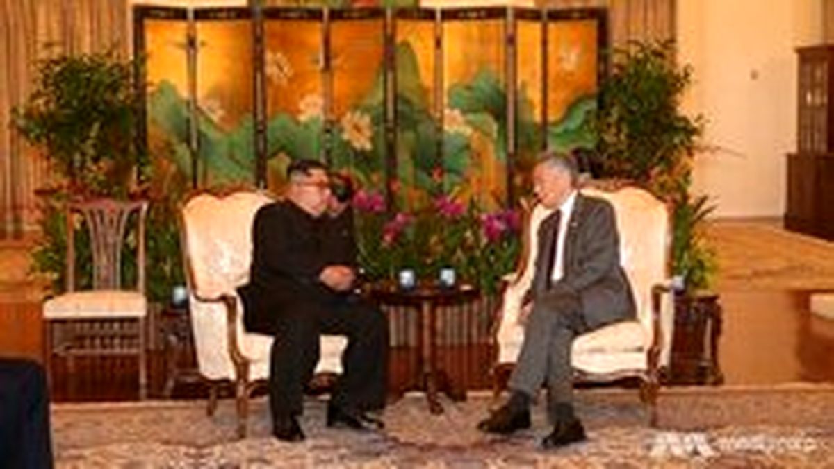 دیدار رهبر کرهشمالی با نخست وزیر سنگاپور
