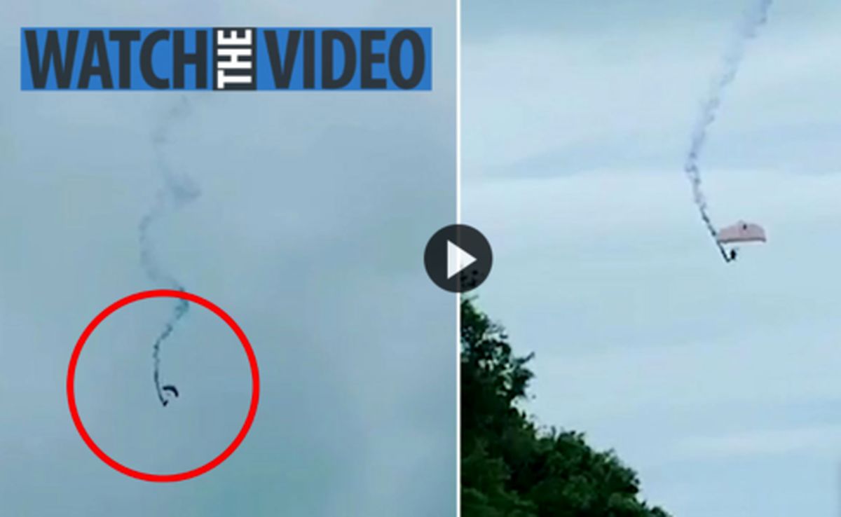 لحظه سقوط یک چترباز نظامی به زمین +فیلم