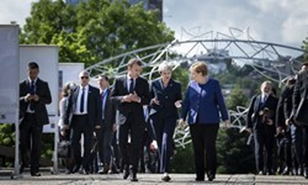 تصمیم برجامی ترزا می، مرکل و ماکرون در نشست مشترک