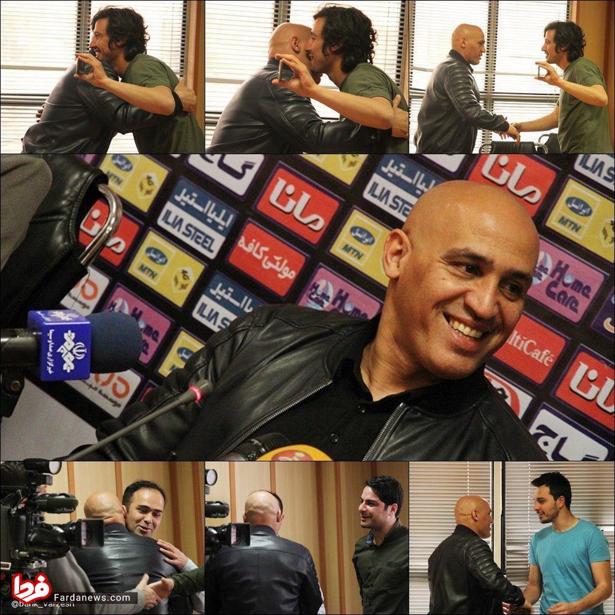 عکس: حرکت جالب منصوریان در کنفرانس خبری