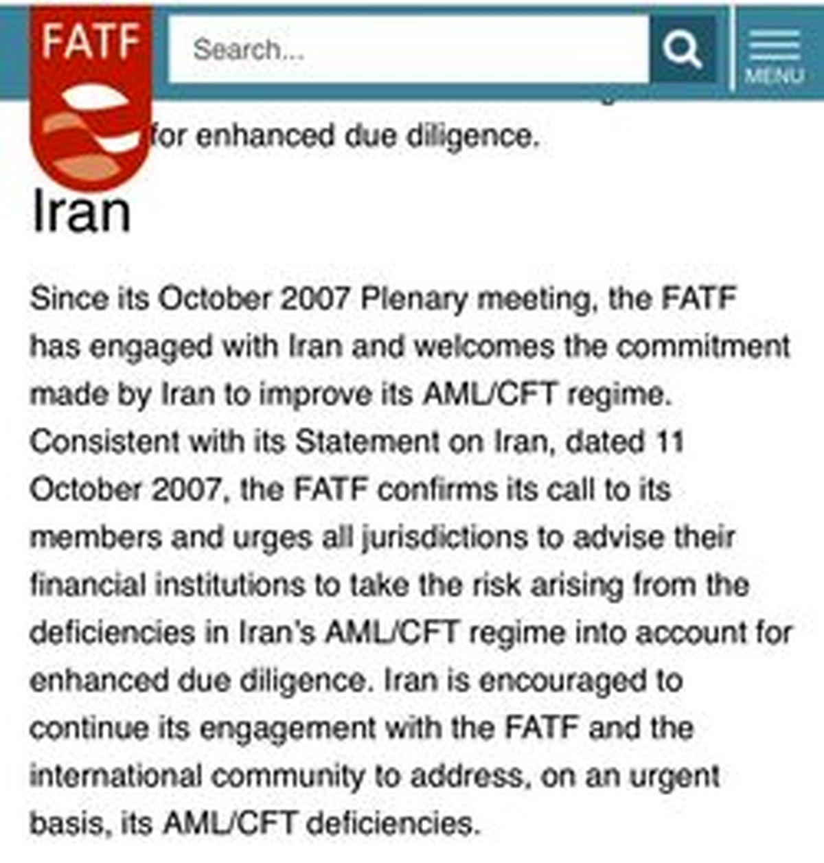 ابوطالبی: بالاتر از لیست سیاه FATF لیستی نیست