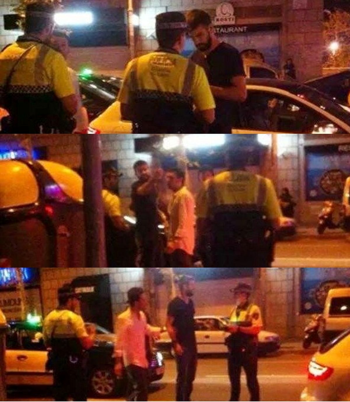 درگیری فوتبالیست مشهور با پلیس/عکس