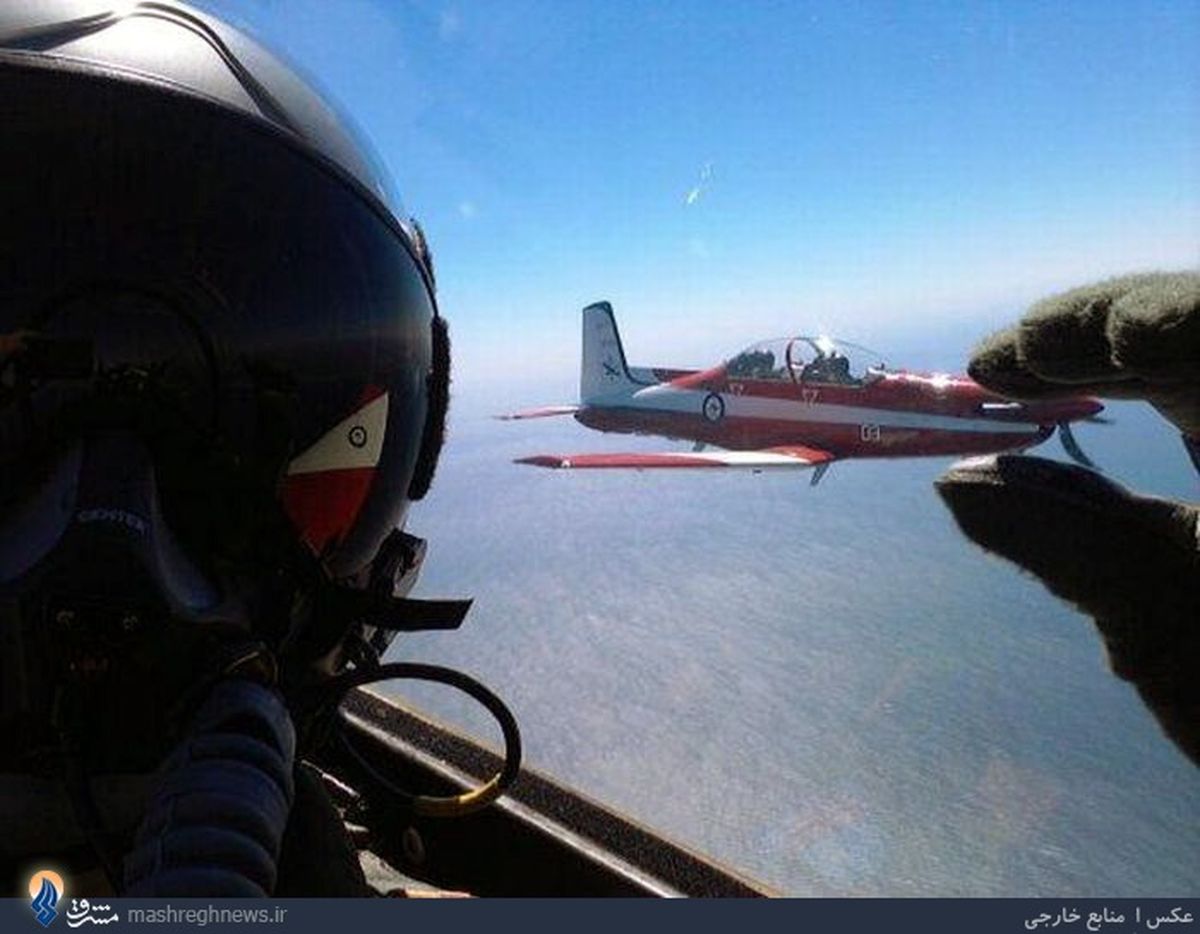 عکس/خلاقیت خلبان جت در آسمان