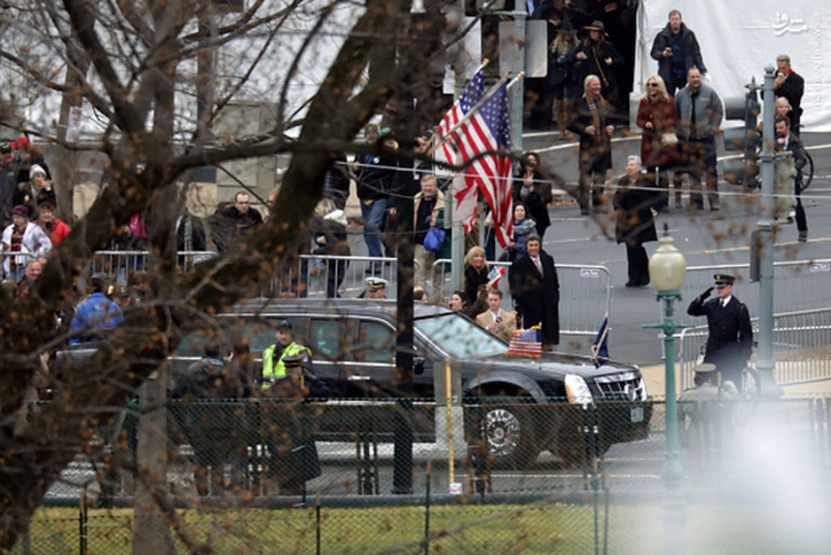 عکس: خودروی ترامپ در مراسم تحلیف