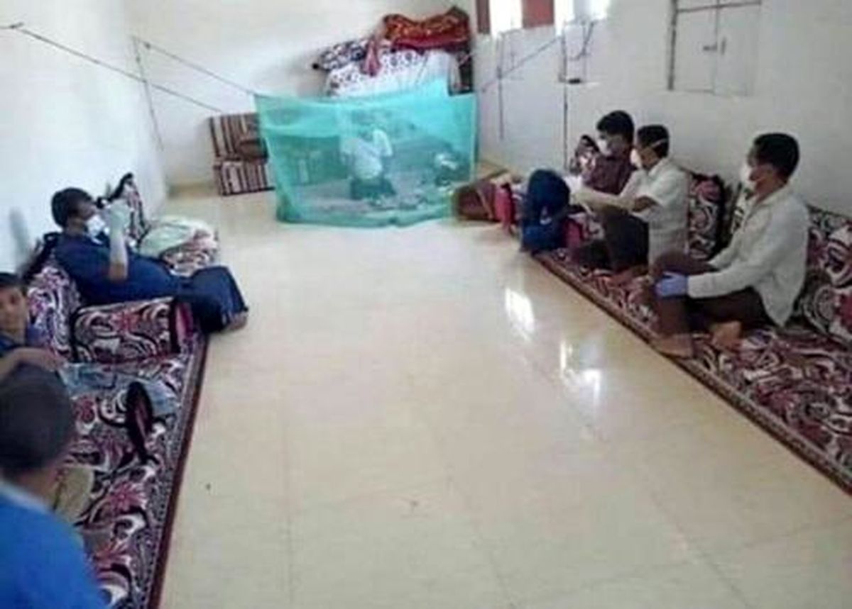 عکس: عیادت جنجالی از بیمار کرونایی