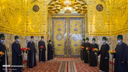 تصاویر: رونمایی از ایوان طلای حرم حضرت ابوالفضل العباس (ع)