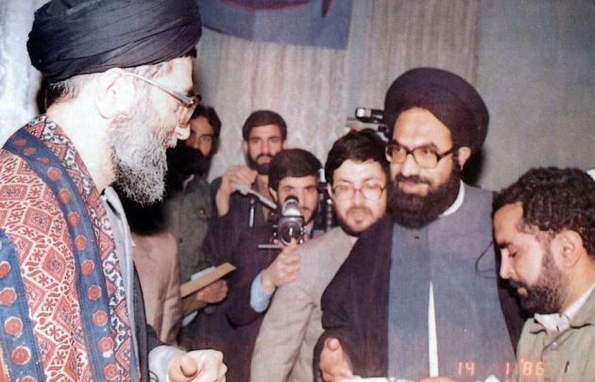 عكس/ رهبرشیعیان‌پاكستان‌كنار رهبرانقلاب