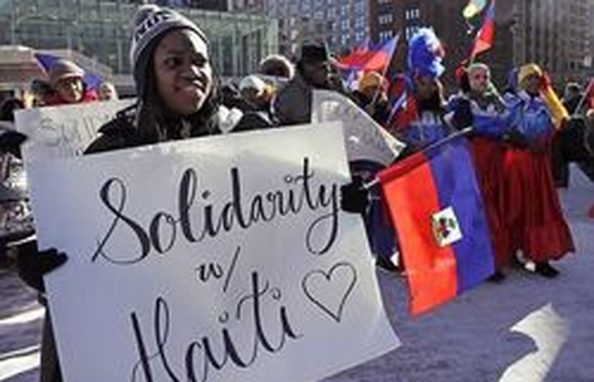 تظاهرات مهاجران هائیتی علیه سیاستهای ترامپ