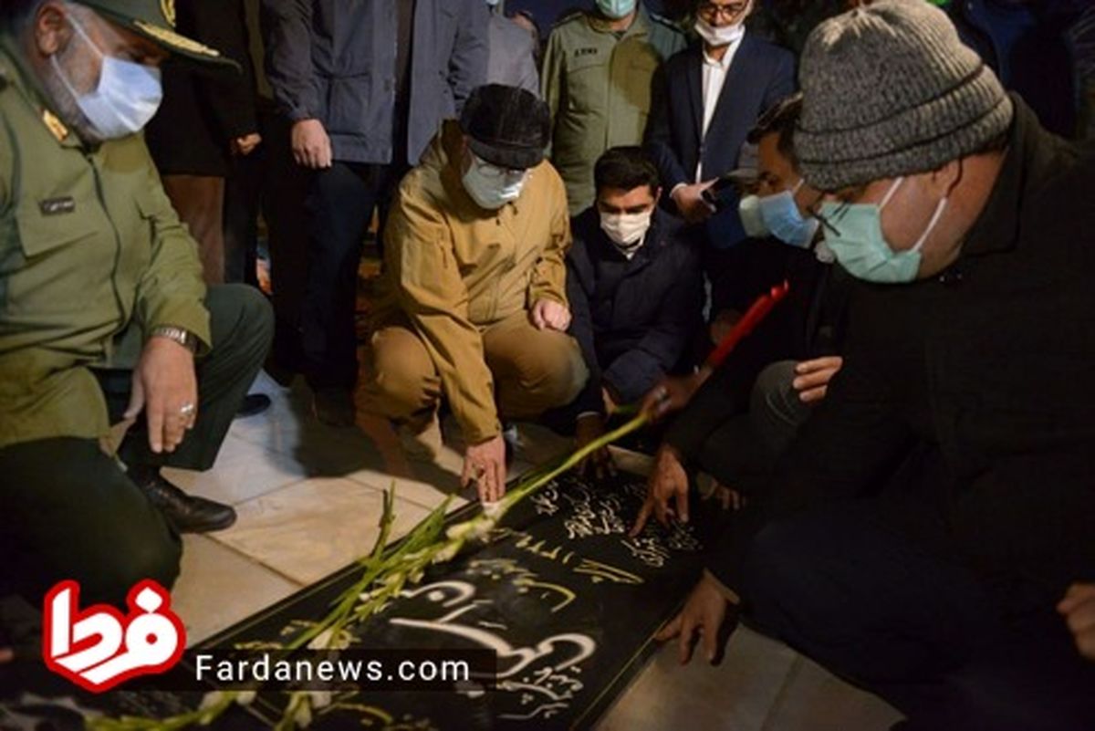 حضور سحرگاهی قالیباف در گلزار شهدای شهرکرد +عکس و فیلم