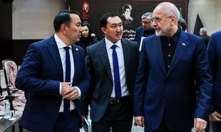 تصاویر: دیدار مارلن مامتعلیف رئیس مجلس قرقیزستان با قالیباف