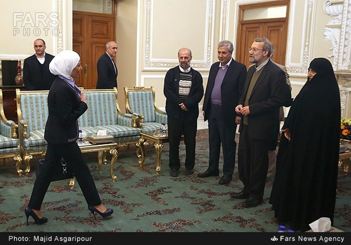دیدار وزیر کار سوریه با لاریجانی