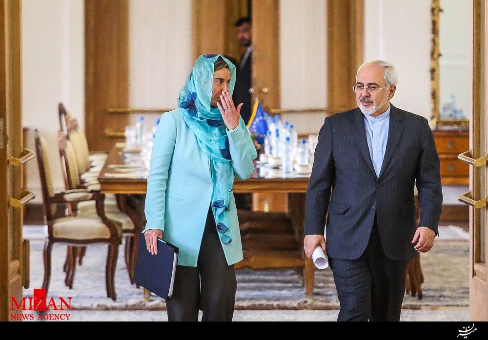 دیدار موگرینی با ظریف در تهران +عکس