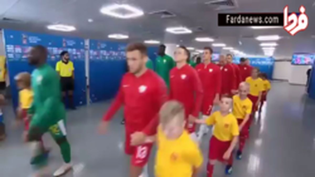 فیلم : ورود دو تیم لهستان و سنگال به زمین