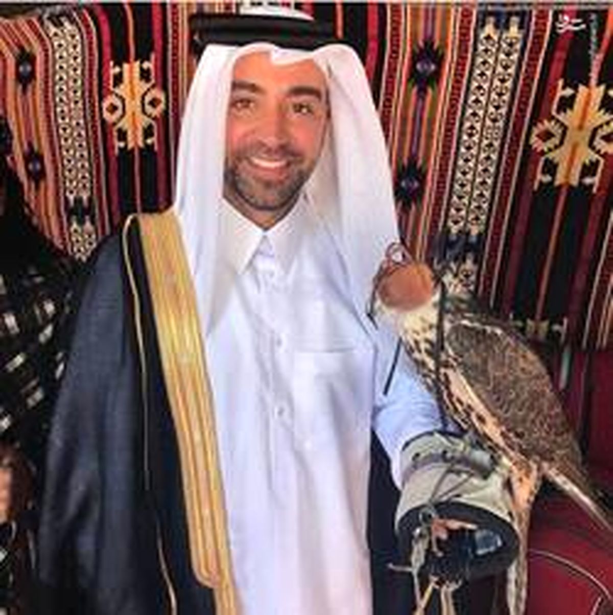 عکس: ژاوی در لباس محلی قطر