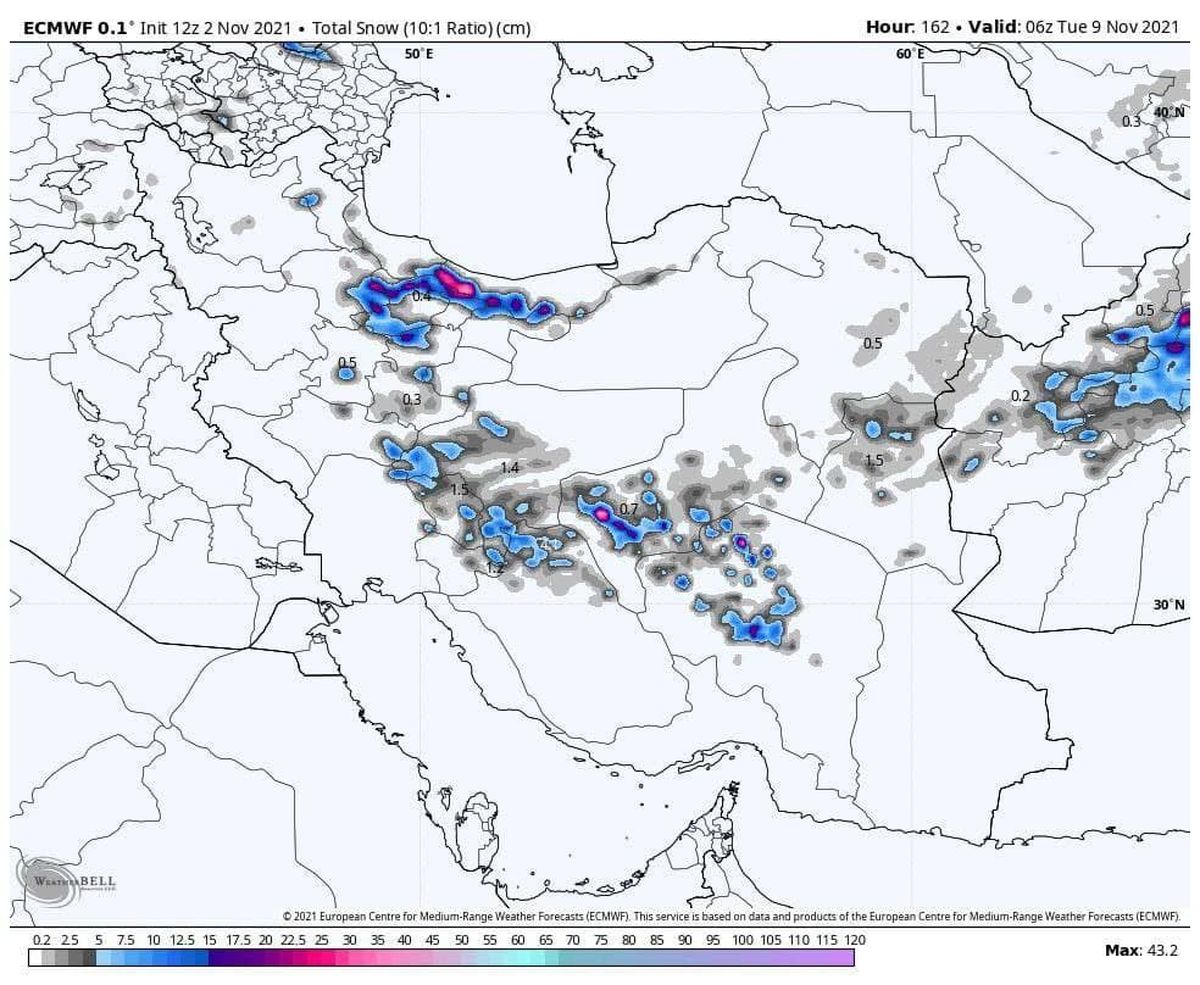 کجا برف می بارد؟