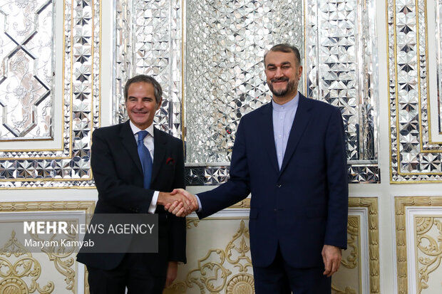 گروسی با امیرعبداللهیان دیدار کرد