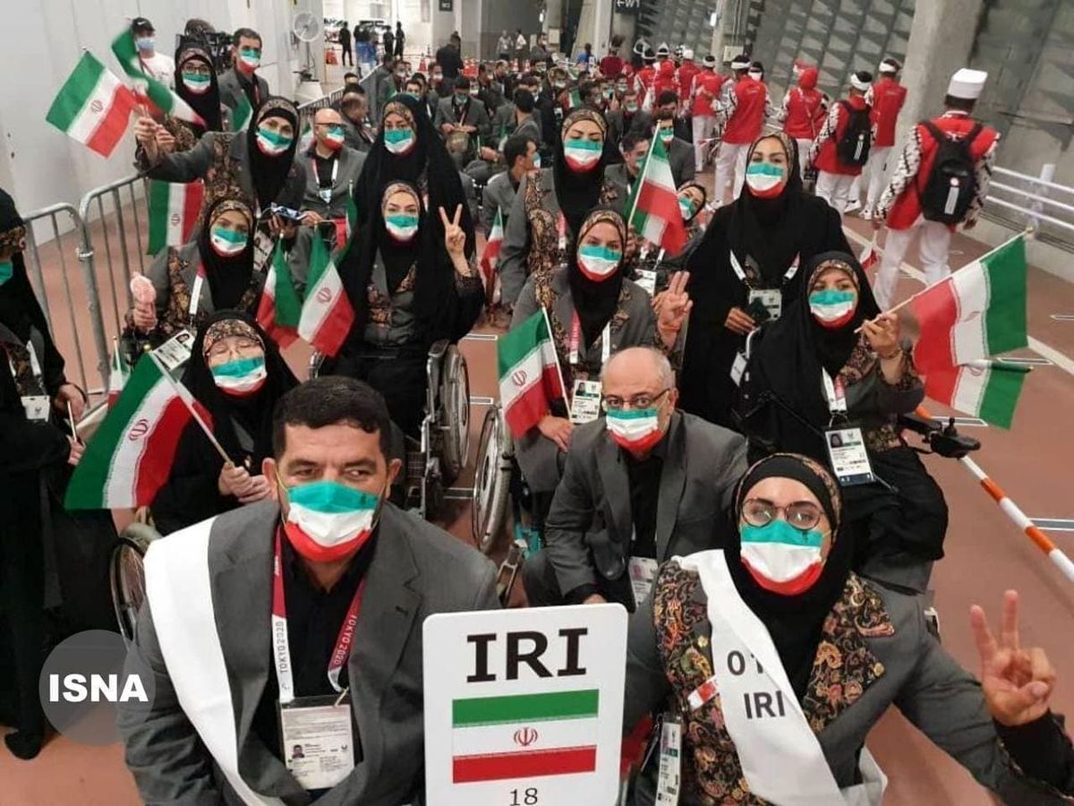 ورزشکاران ایرانی در افتتاحیه بازیهای پارالمپیک +عکس