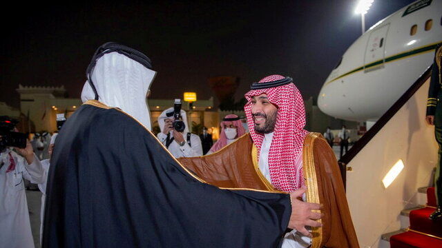 بازتاب رسانه‌ای استقبال بن‌سلمان از امیر قطر 