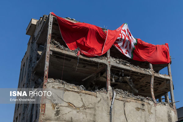 تصاویر: منازل مسکونی خسارت دیده منطقه ۴ تهران در جنگ تحمیلی ۱۲ روزه